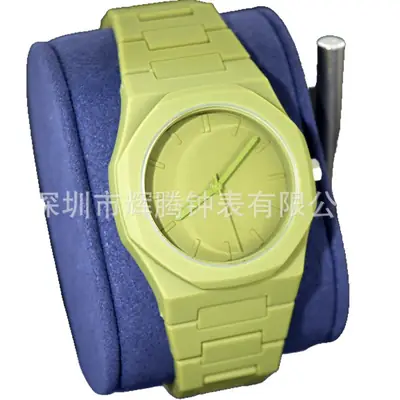 Green Butterfly Buckle Watch for Men Women