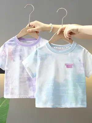 Cool Baby T-Shirt Purple Tie-Dye 2026 Summer