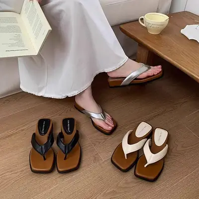 Women Silver Wedge Heeled Sandals Summer