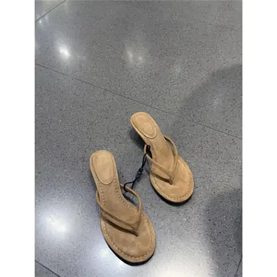 French Fairy Style Stiletto Flip-Flops Women White Skirt