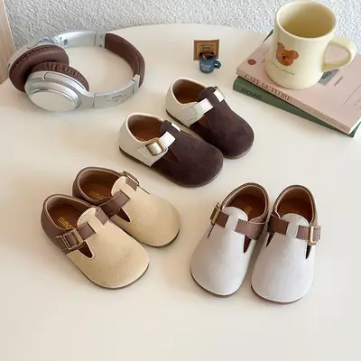 Girls' Birkenstock Shoes, Spring & Fall Kidsren's Leather Shoes, Baby Soft-Soled Toddler Shoes, Baby Girl's Shoes, Boys' Shoes, Kidsren's Summer Shoes