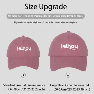 2025 New Large Baseball Cap Grey White Logo