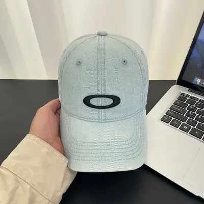 Women Denim Baseball Cap Wide Brim Washed Vintage