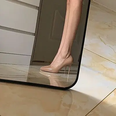 Nude Pointed Toe Stiletto Heels for Women 2025