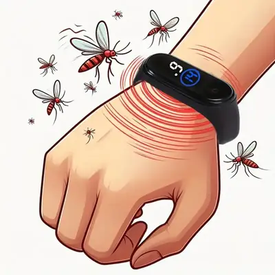 Tinted Digital Fitness Watch with Silicone Band