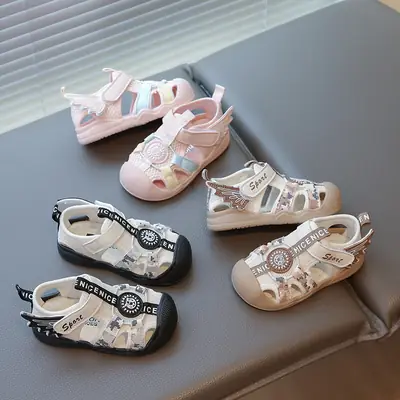 Baby Boy Sandals Summer 2025 New Baby Shoes Soft Sole Toddler Shoes Girls Toe Functional Shoes