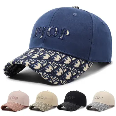 Women Embroidered Letter Baseball Cap Duckbill Curved Brim