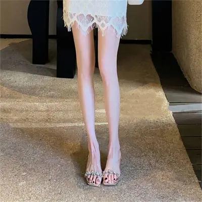 Crystal High Heel Sandals for Women 2025 Summer
