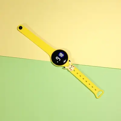 Touch Screen Waterproof Luminous Round Watch for Girls