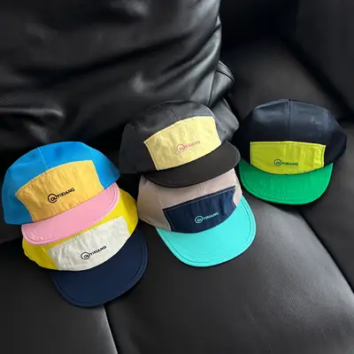 Japanese Style Women's Yellow Blue Baseball Cap
