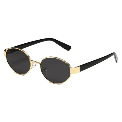 New Fashion Metal Oval Sunglasses for Women