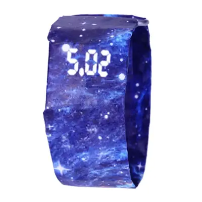Paper Watch Cover Multi-Color Leaf Print