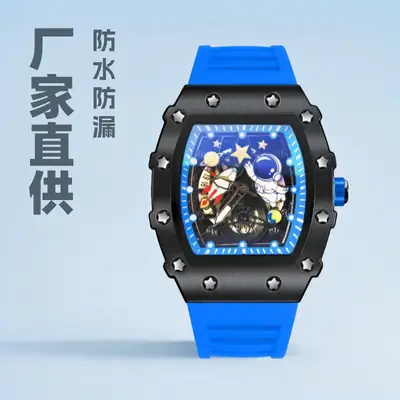 Factory Direct Barrel Watch for Men Waterproof Hollow Design
