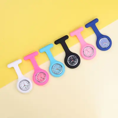 Silicone Nurse Watch with Simple Pin Buckle Design