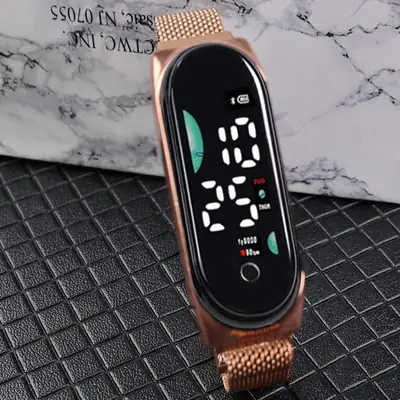 Magnetic Mesh Watch for Men Women Waterproof Luminous