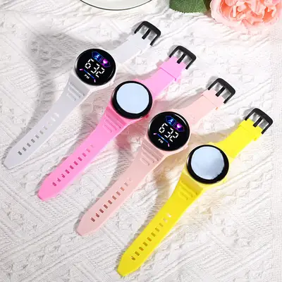 Pink Digital Watch for Girls with LED Display
