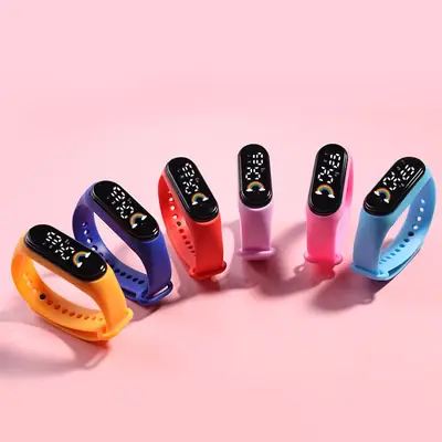 New Led Electronic Watch with Colorful Lights & Touch Screen