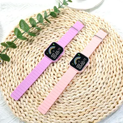 Rainbow Digital Watch for Youth with LED Display