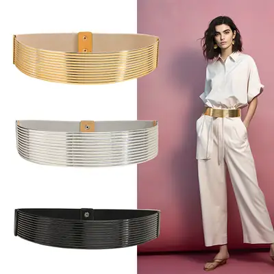 Gold Long Girdle Belt for Women's Casual Wear