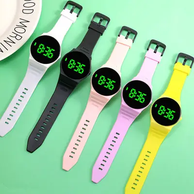 Red Touch Screen Electronic Watch for Students