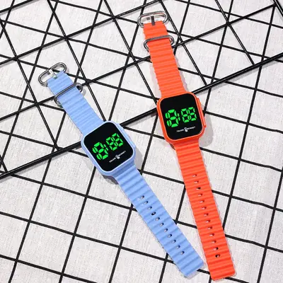 Green Touch Screen Digital Watch for Men Women
