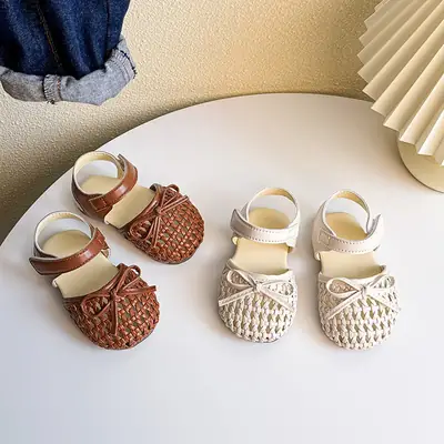 Baby Girl Sandals Summer Baby Girl Shoes Little Princess Shoes Soft Sole Toddler Shoes Summer Baotou Girls Shoes Summer