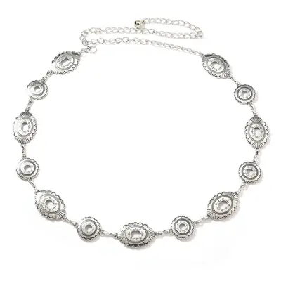 Silver Bohemian Belt Chain Women's High-End Waist Accessory