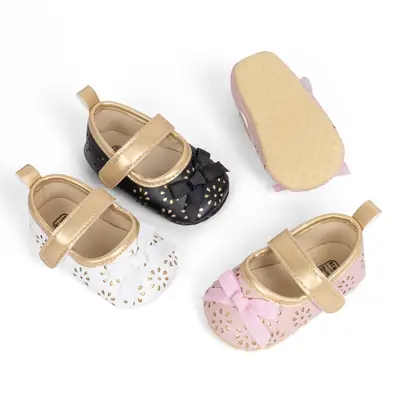 Amazon's Popular Baby Girl Princess Shoes Colorfulful Printed Baby Toddler Shoes Cute Pu Soft Sole Baby Shoes