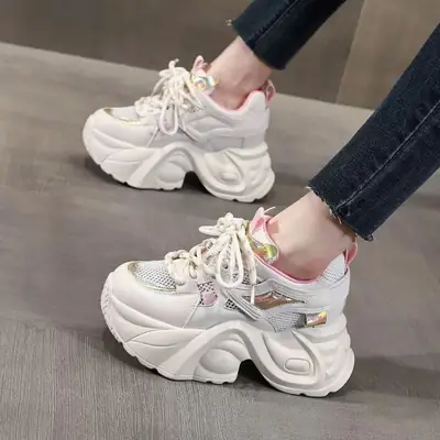 Women Thick Chunky Sandals Summer 2025 Mesh Breathable