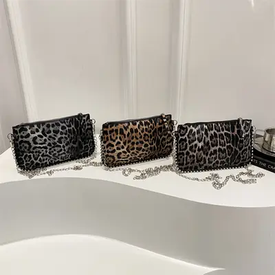 2025 Leopard Print Chain Shoulder Bag for Women