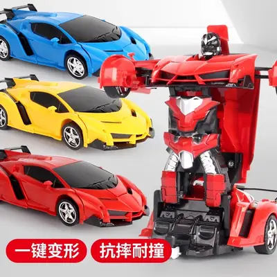Children's Toys Transforming Remote Control Car Gesture Sensor Charging Remote Control King Kong Robot Boy Toy Racing Car