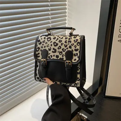 Leopard Print Women's Shoulder Bag 2025 Fashion