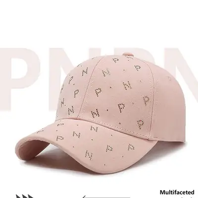 Women's New Summer Letter Rhinestone Cap