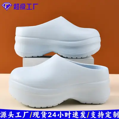Summer New Soft-Soled Closed-Toe Slippers for Women, Fashionable Casual Shoes, Non-Slip, Odor-Resistant Work Sandals