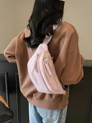 Trendy Pink Shoulder Crossbody Bag for Women 2025