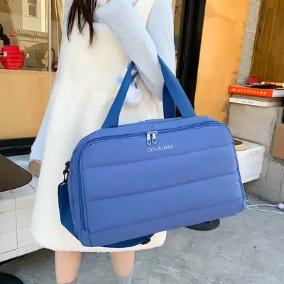 Blue Waterproof Shoulder Crossbody Bag for Travel & Business