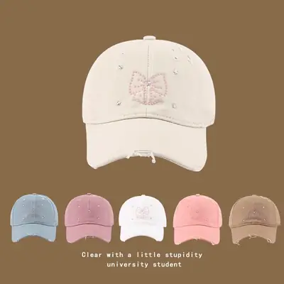 2025 Bow Knot Diamond Cap Small Fresh