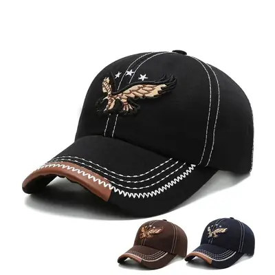 Black Embroidered Baseball Cap for Women 2026