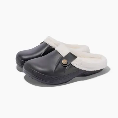 New Fashionable Simple Style Winter Women's Cotton Slippers Indoor Home Furry Slippers Outdoor Non-Slip Half-Pack Warm Slippers