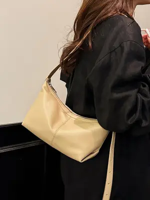 Trendy Beige Shoulder Crossbody Bag for Women 2025