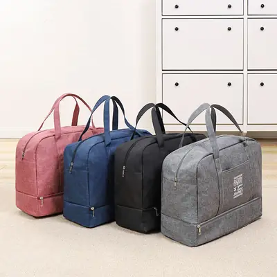 Women's Trendy One-Shoulder Fitness Bag Multi Color