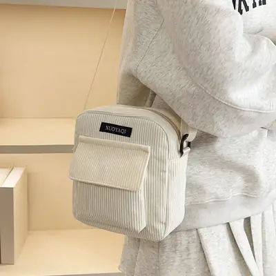 2025 Women's Crossbody Bag Corduroy Canvas Shoulder Bag
