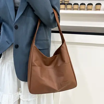 Women's Brown Leather Shoulder Bag 2025 New