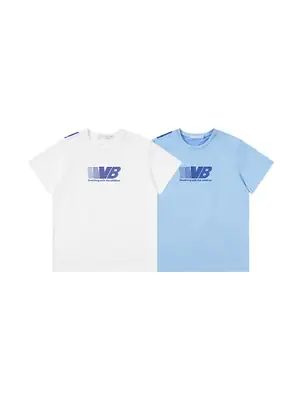 Kids Light Blue Runway T-Shirt Short Sleeve Lightweight