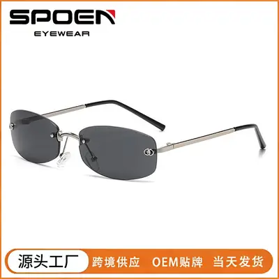 Anti-UV Rimless Sunglasses for Women High-End Jennie's Style