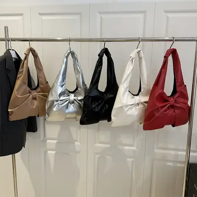Korean Style Bow Bag for Women 2025 Casual Tote