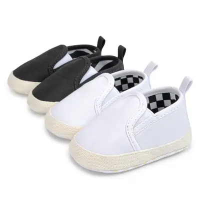 Active Baby Boy Casual Shoes 0-1 Years Old Canvas Versatile Baby Shoes One-Leg Soft Sole Cross-Border Baby Shoes