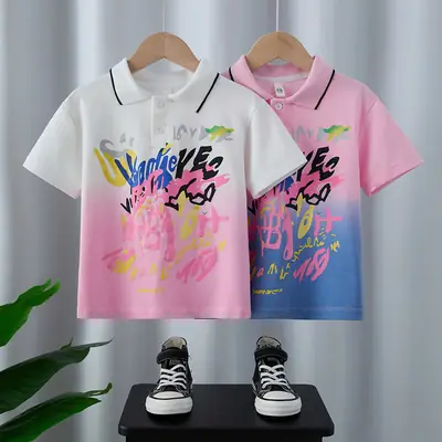 Children's Pink Graphic Pure Cotton T-Shirt 2025