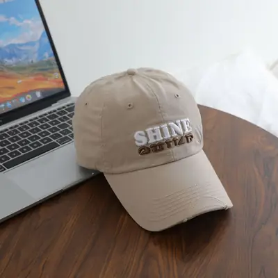 Men Retro Three-Dim Embroidered Sunshade Cap