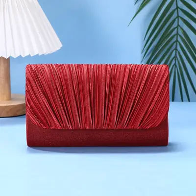 Red Velvet Crossbody Bag for Women